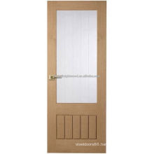 Modern Wooden Interior office door with glass window